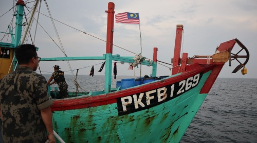 Curi Ikan di Selat Malaka, 1 Kapal Ikan Malaysia Diamankan KKP