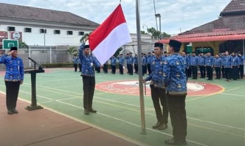 Rutan Batam Gelar Upacara Harkitnas ke-117, Bangkit Bersama Wujudkan Indonesia Kuat