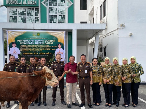 Lapas Kelas IIA Batam Terima Hewan Kurban dari Kejaksaan Negeri Batam