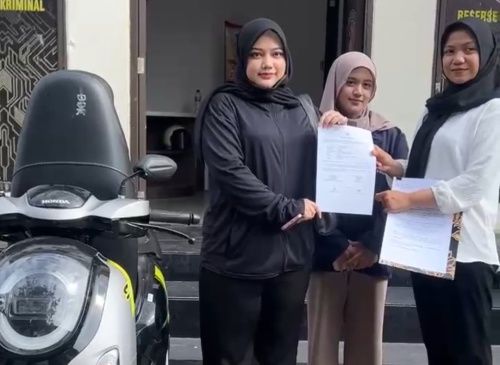 Cuma Bermodal Link dari RT, Mahasiswi Batam Berhasil Temukan Motor yang Dicuri