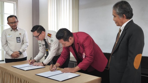 Kakanwil Ditjenpas Kaltim Perkuat Koordinasi dengan Rektor Universitas Mulia 