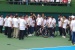 Pak Jokowi Hanya Berkaus Polo saat Resmikan Lapangan Tenis Outdoor & Indoor Senayan
