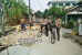 Pantau Giat Masyarakat Sungai Beduk, Kapolsek Patroli Gunakan Sepeda
