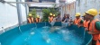 Penaburan Benih Ikan Air Tawar Ikan Nila di Kolam dengan Metode Bioflok